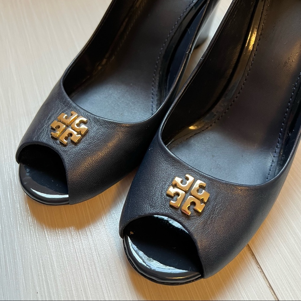 Navy Tory Burch Heels